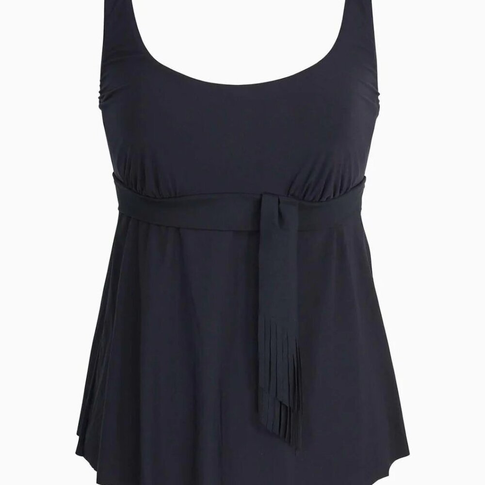 Amoressa by MIRACLESUIT Swimwear Banda Obi Soft Cup Underwire Tankini Top separe